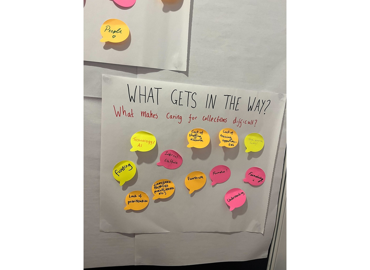 Sticky-note responses captured the sector’s challenges, priorities, and optimism for the future