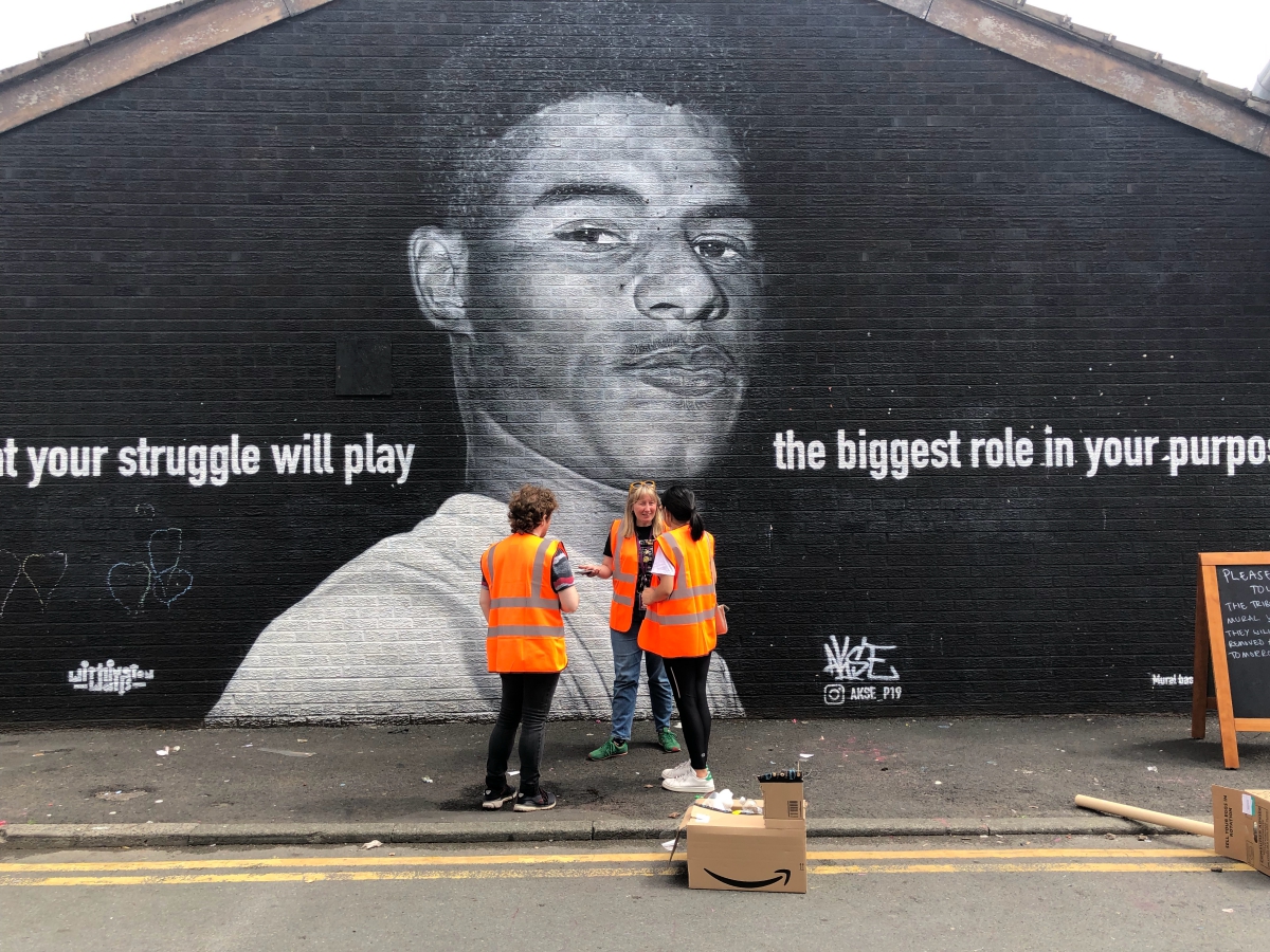 Mural rashford Euro 2020