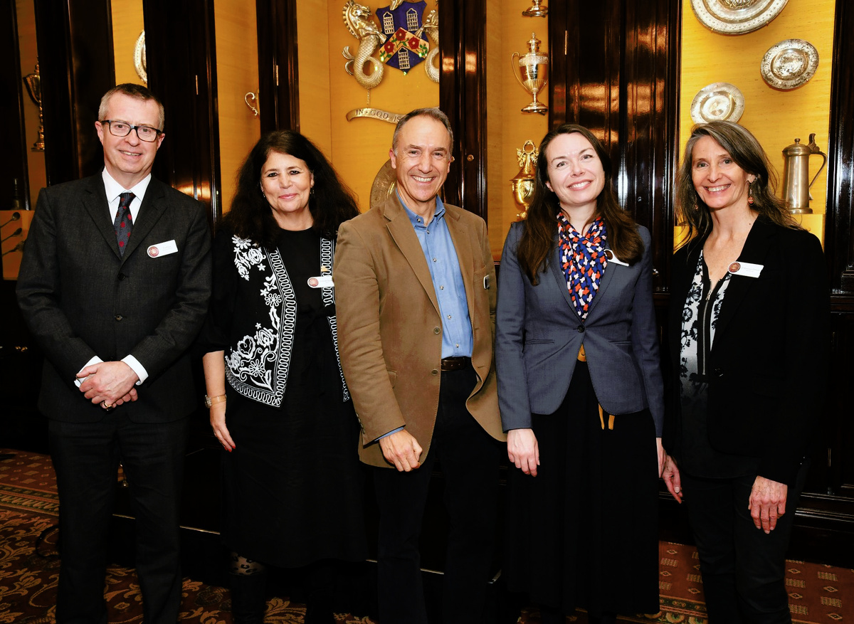 Chair Tim Knox CVO and 2025 panellists Deborah Pocock LVO, Tobit Curteis, Emma Jhita CEO of Icon, and Dr Bronwyn Ormsby